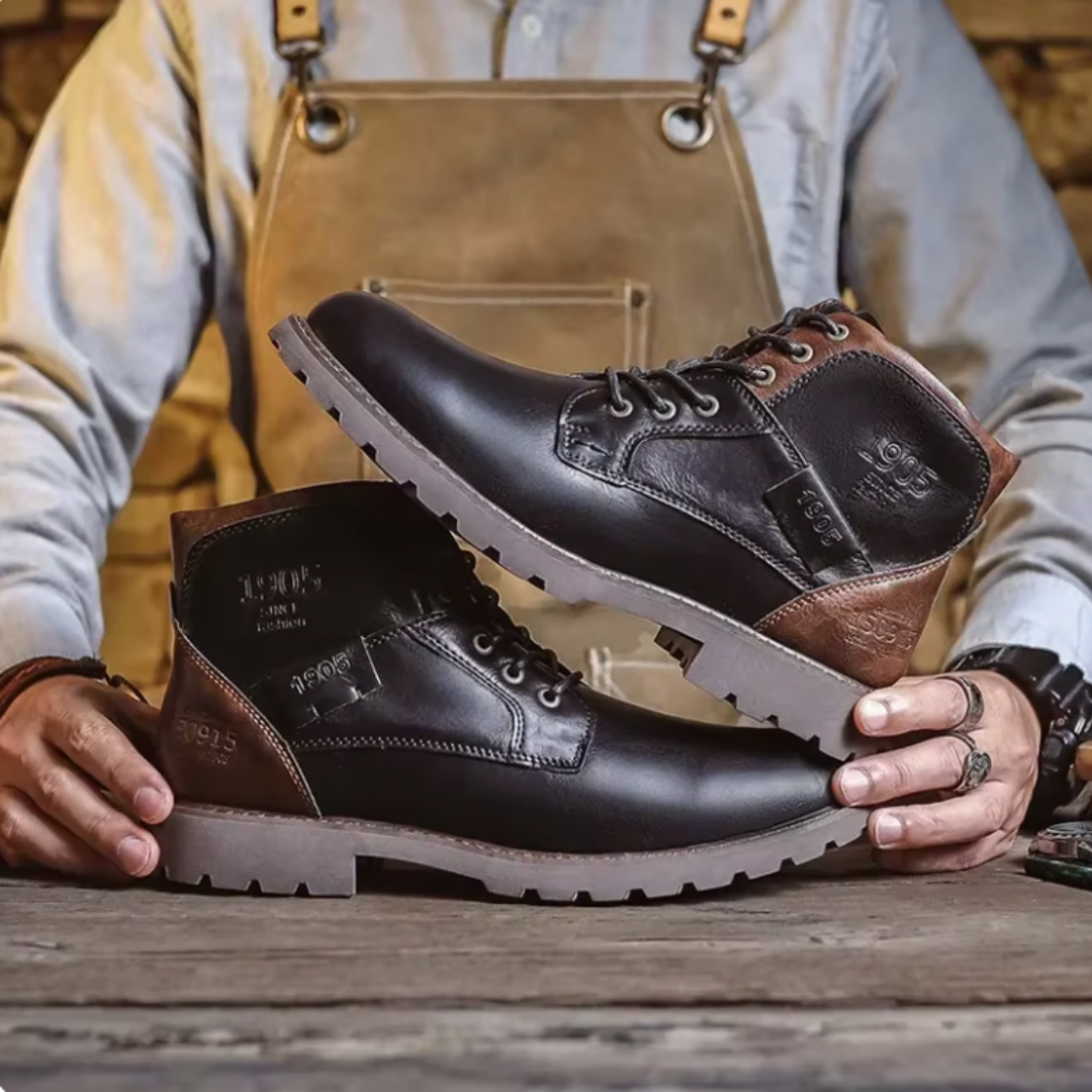 Aaron™ | Vintage Vegan Leather Boots