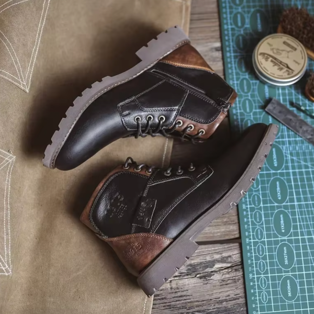 Aaron™ | Vintage Vegan Leather Boots