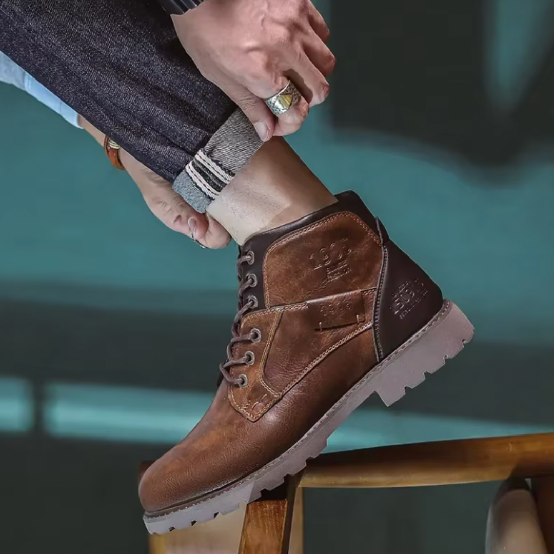 Aaron™ | Vintage Vegan Leather Boots