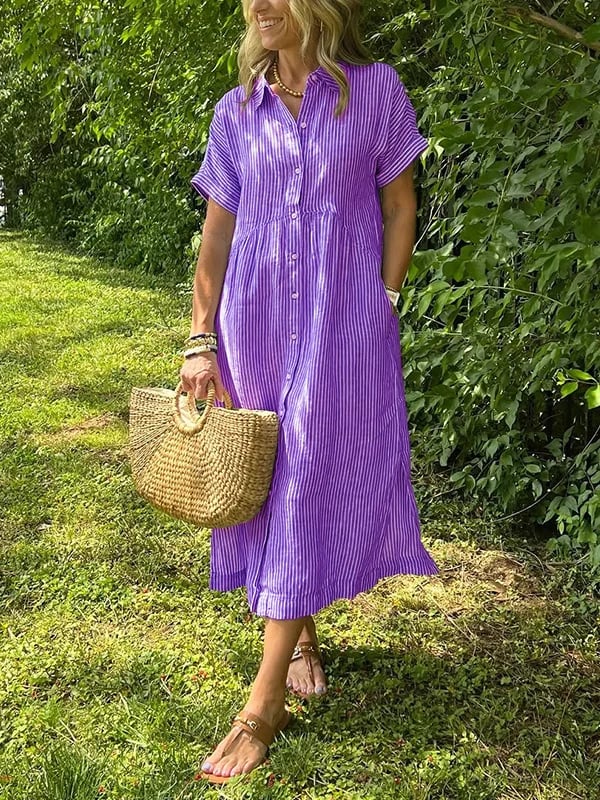 GEORGIA – EASY STRIPE DRESS