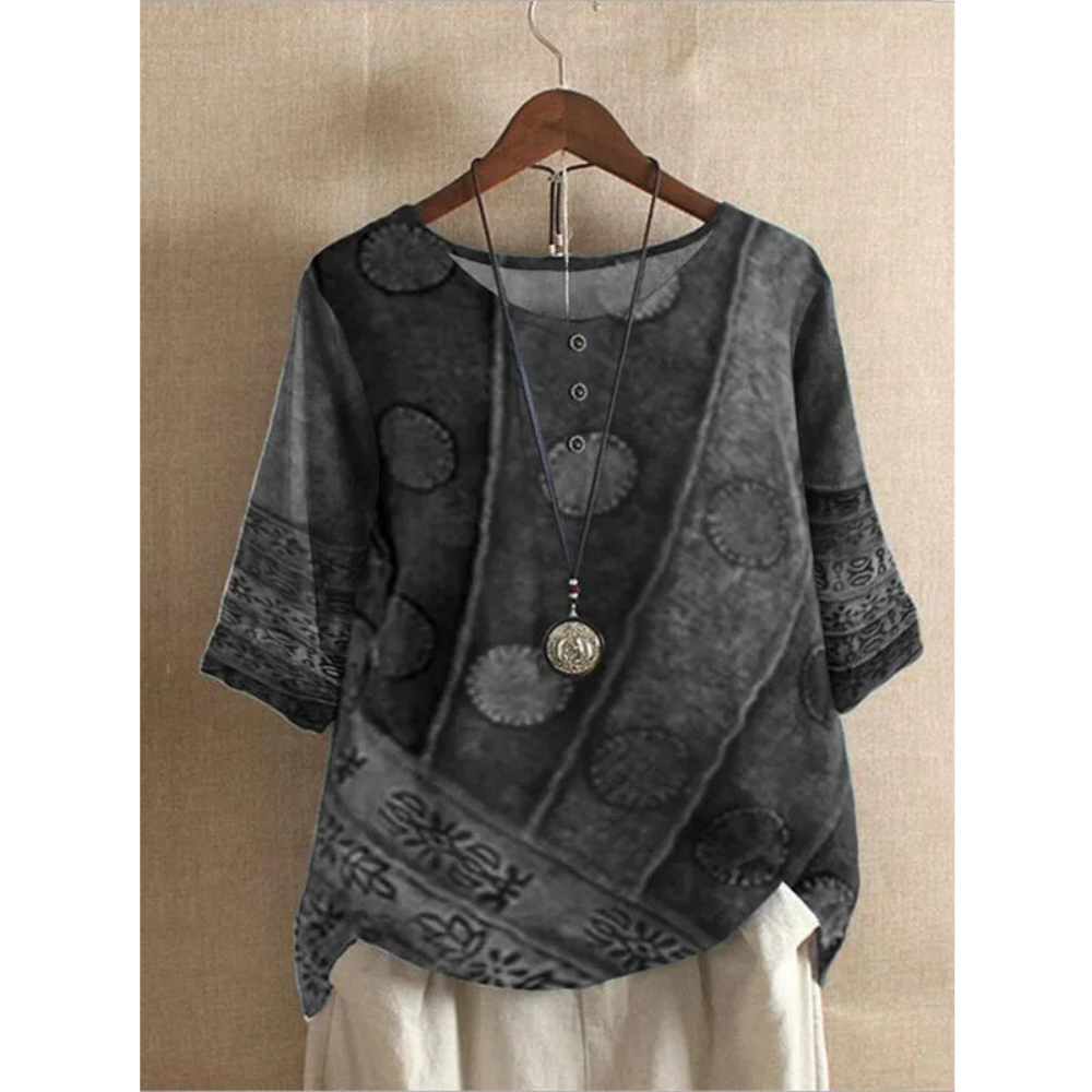 Fiora | Comfortable Colorful Top With Half Sleeves