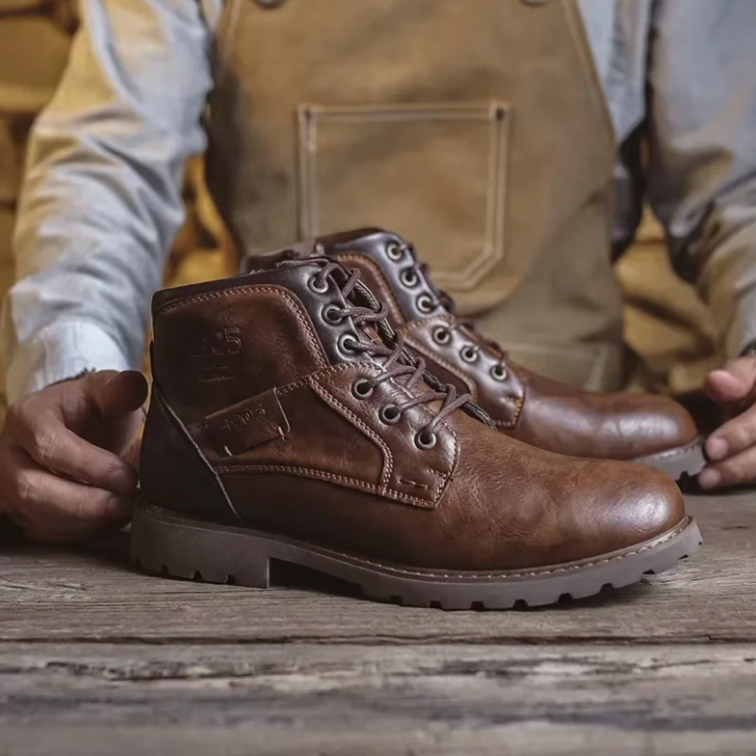 Aaron™ | Vintage Vegan Leather Boots